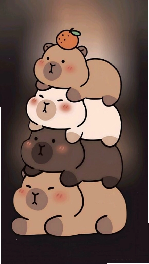Avatar meme vô tri với hình ảnh capybara chồng chất lên nhau
