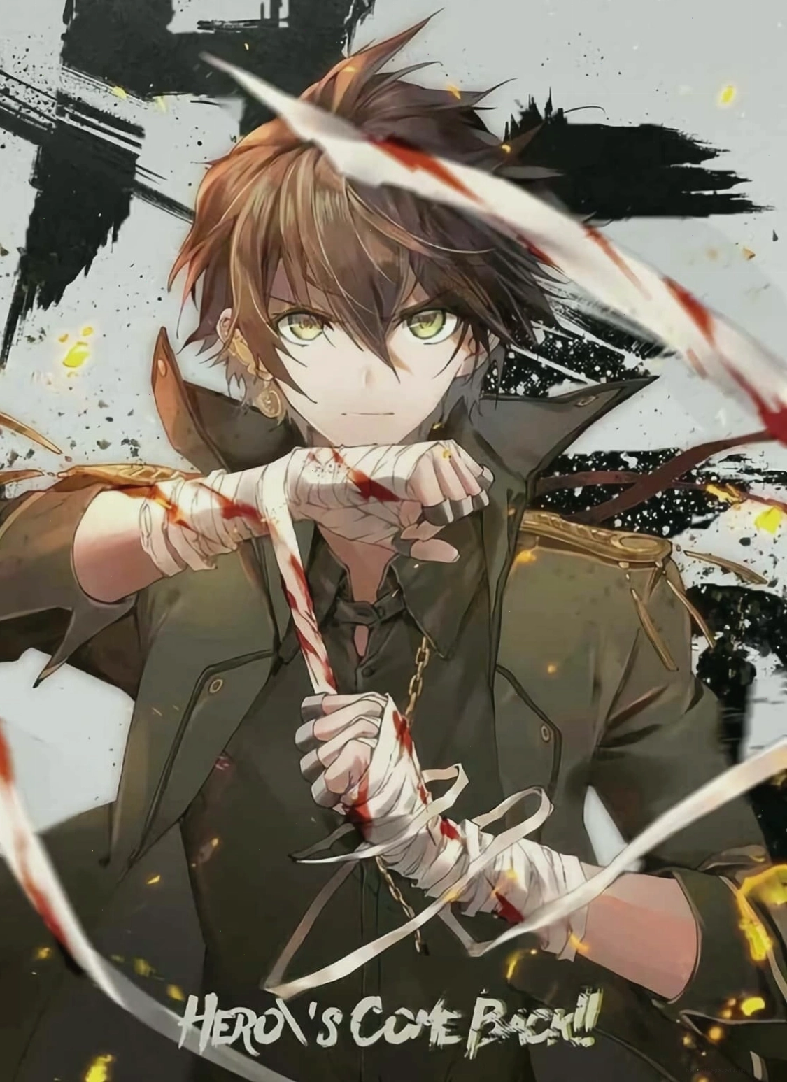 Avatar ngầu boy anime bị thương, thể hiện sự mạnh mẽ và kiên cường