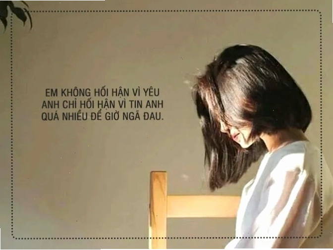 Bài học về tình yêu và sự hối hận.