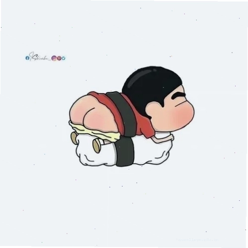 Biểu cảm hài hước của Shin trong ảnh avatar vô tri