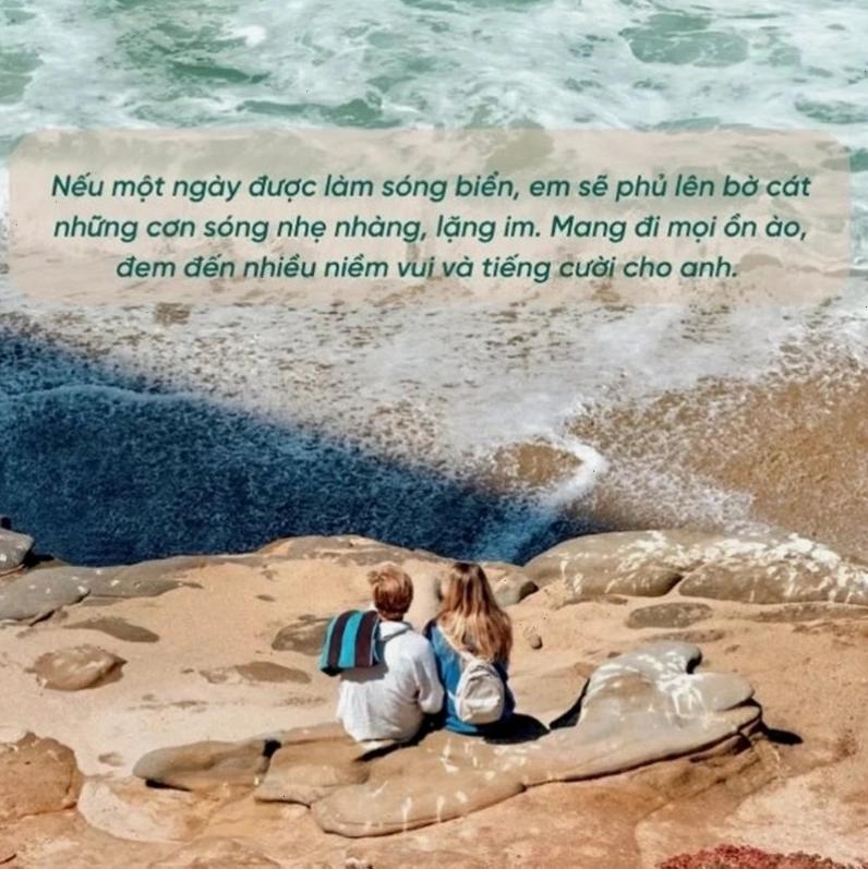 Cap đăng ảnh đi biển hài hước