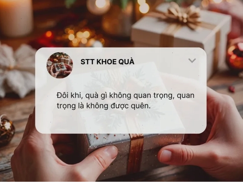 Caption hài hước khi nhận quà từ bạn bè, người yêu