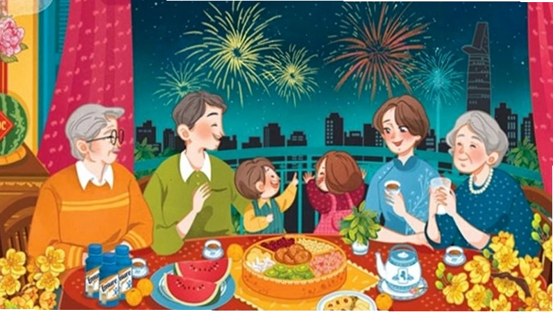Caption Tết cho gia đình ấm áp với không khí sum vầy