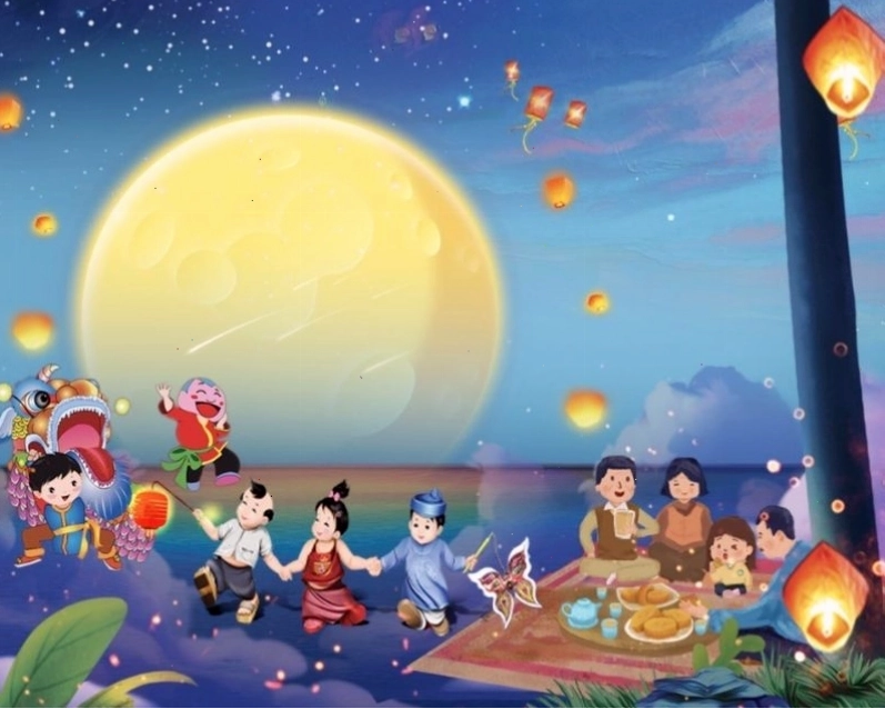 Caption trung thu hài hước đăng ảnh cùng bạn bè