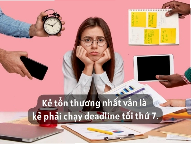 Caption vui vẻ về công việc, status hài hước về công việc