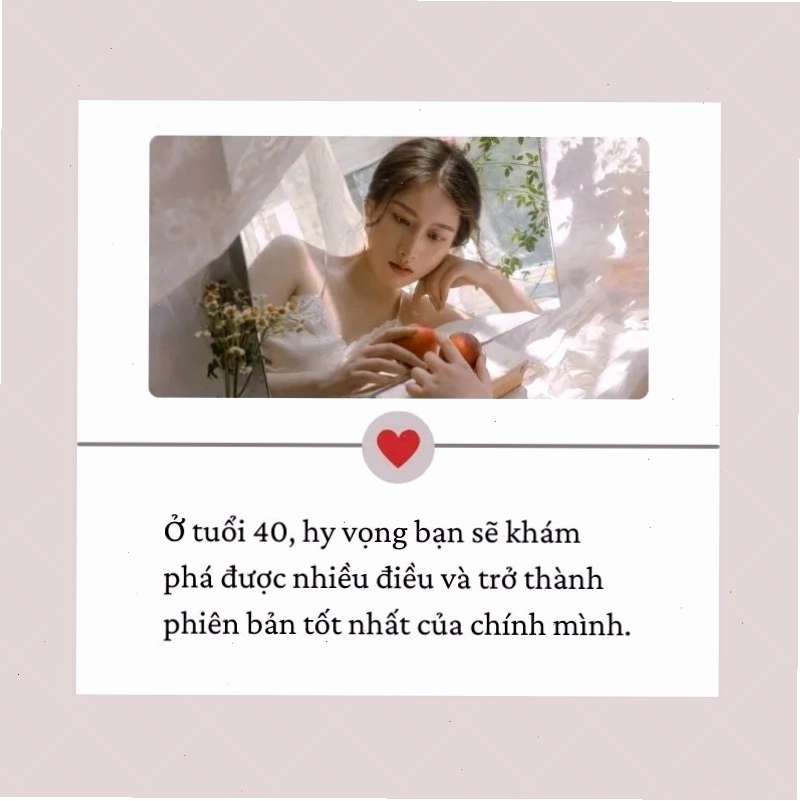 Caption ý nghĩa cho phụ nữ tuổi 40
