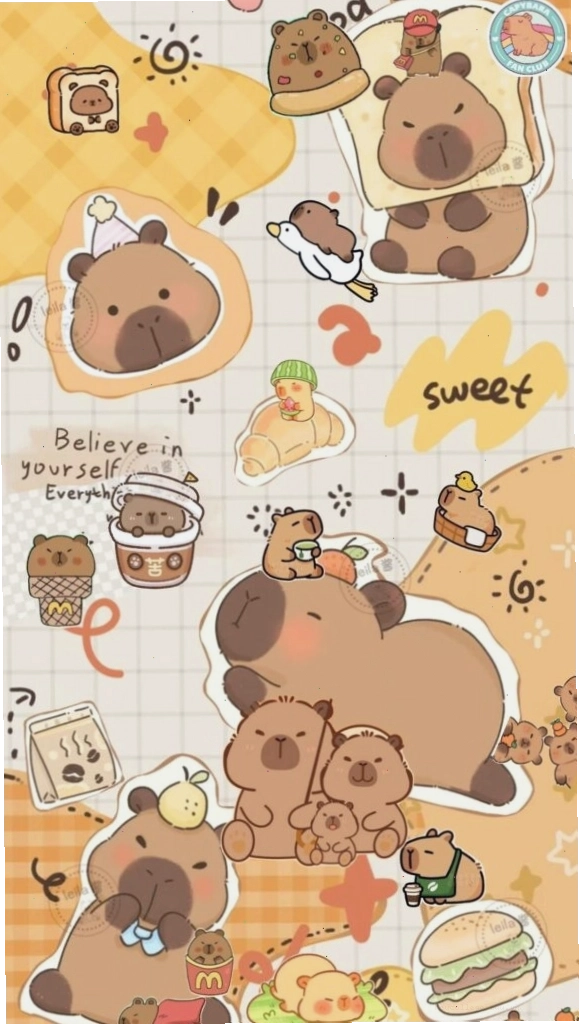 Capybara bộ đôi vô tri buổi sáng