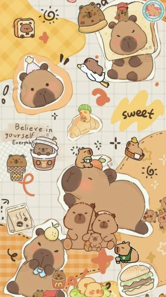 Capybara bộ đôi vô tri buổi sáng tạo phong cách độc đáo