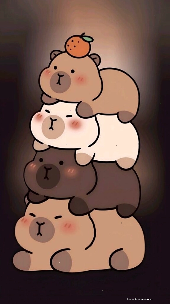 Capybara chồng chất trong bóng tối tạo cảm giác ấm cúng và vô tri