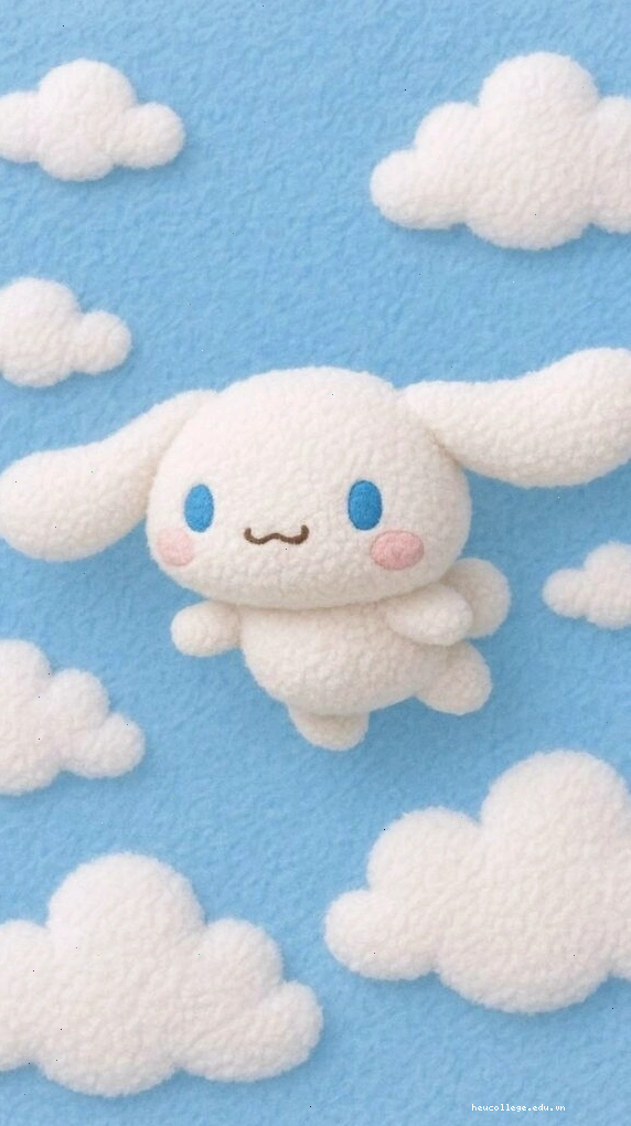 Cinnamoroll giữa mây bông nhẹ nhàng