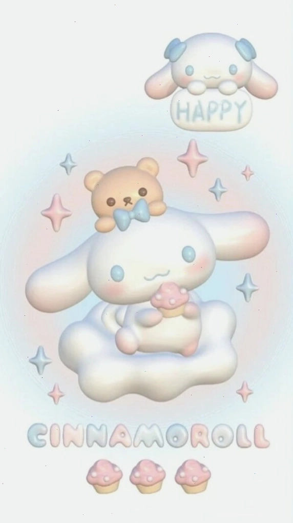 Cinnamoroll ôm gấu bông pastel