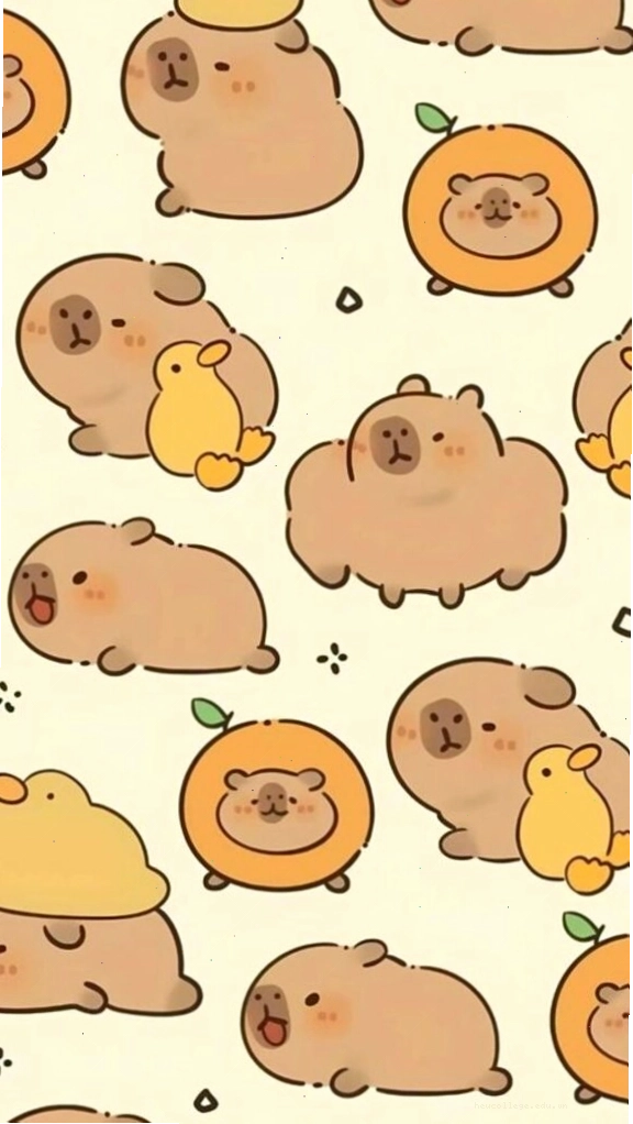 Đàn capybara và vịt vàng trong một tình huống meme hài hước