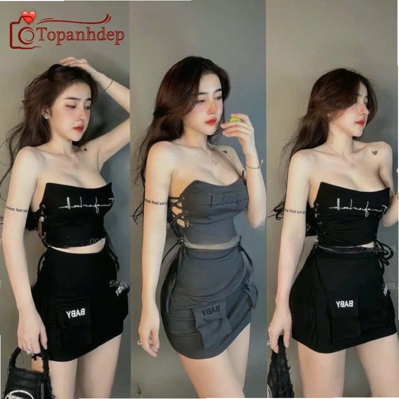 Gái xinh 2k10 diện váy xếp ly trông thật dễ thương