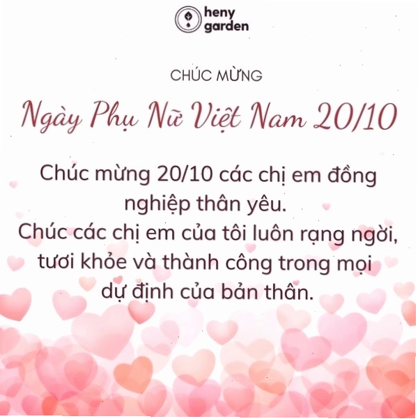 Gợi ý câu chúc 20/10 đồng nghiệp nữ vui vẻ