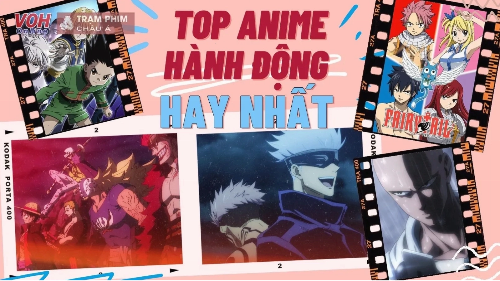 Hình ảnh các nhân vật anime hành động mạnh mẽ