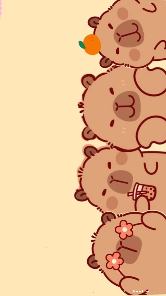 Hình ảnh Capybara xếp hàng vô tri đáng yêu làm avatar