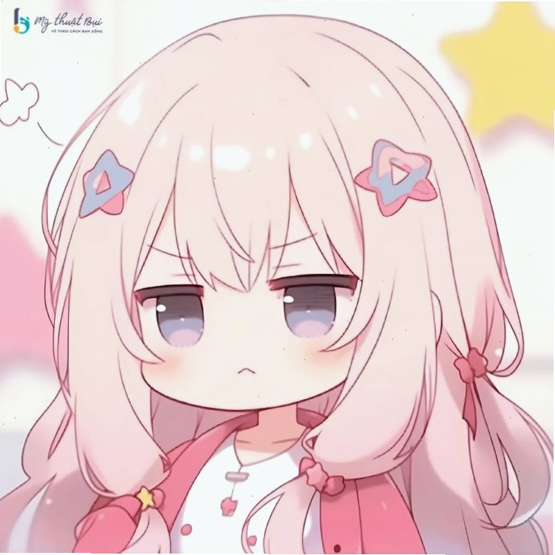 Hình ảnh chibi nữ dễ thương với phong cách hoàng gia