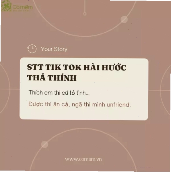 Hình ảnh minh họa caption thả thính hài hước vui nhộn trên mạng xã hội