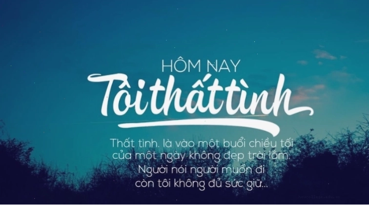 Hình ảnh minh họa cho những câu nói thất tình buồn, thể hiện nỗi lòng cô đơn