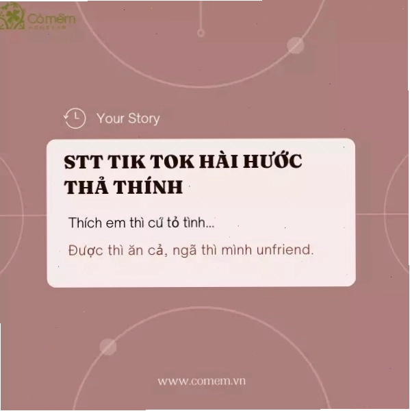 Hình ảnh minh họa cho stt thả thính hài hước trên TikTok