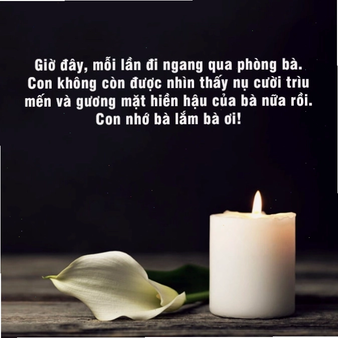 Hình ảnh về sự chia ly và tưởng nhớ người đã khuất