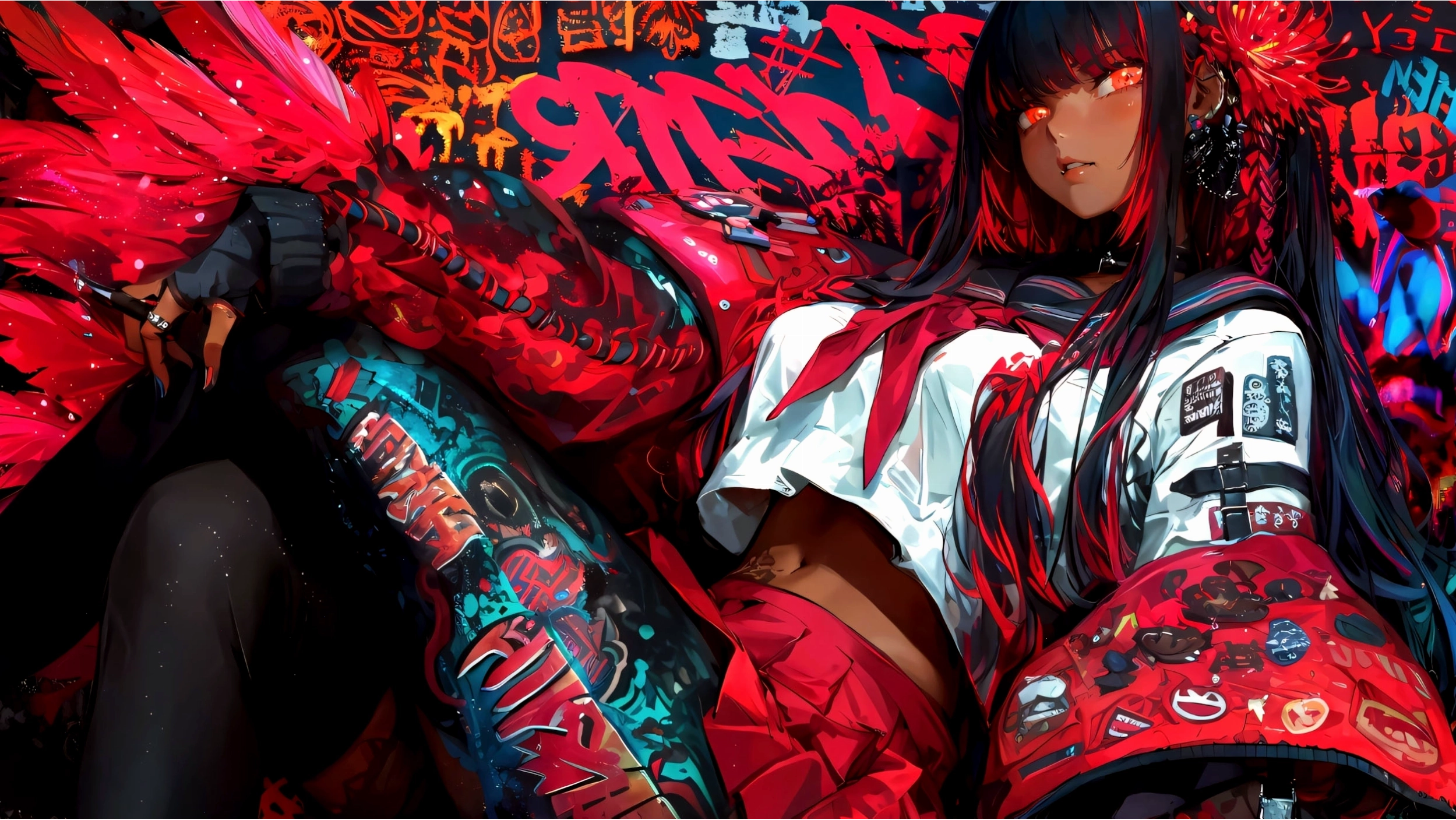 Hình nền Anime cỏ 4 lá 4K cho máy tính