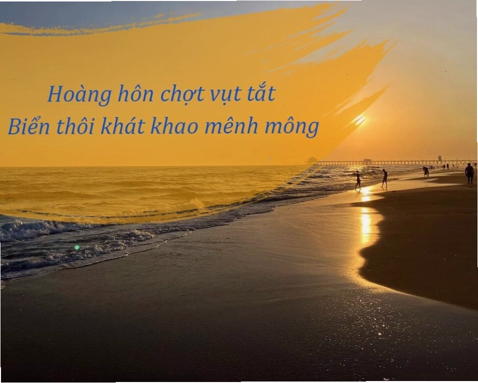 Hoàng hôn trên biển lãng mạn với những cặp đôi