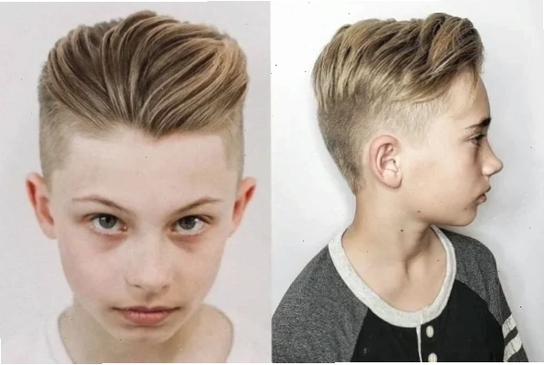 Kiểu tóc Pompadour lịch lãm cho bé trai 10 tuổi