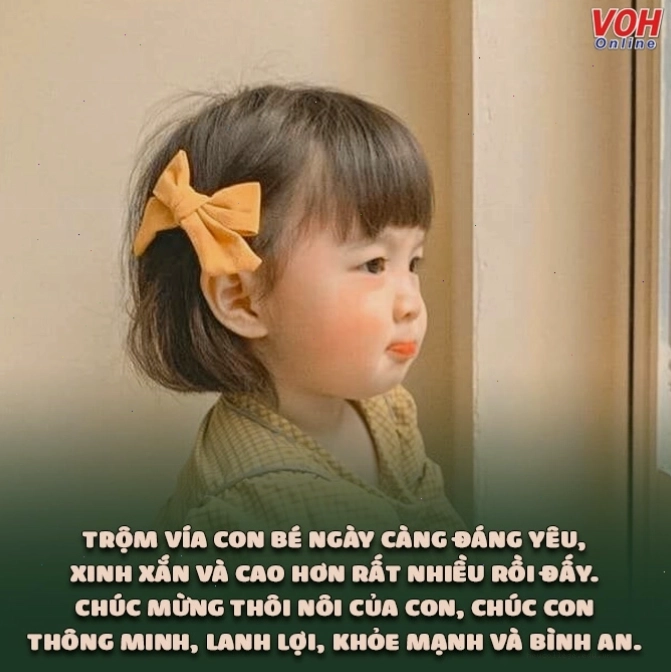 Lời chúc thôi nôi ý nghĩa cho bé trai