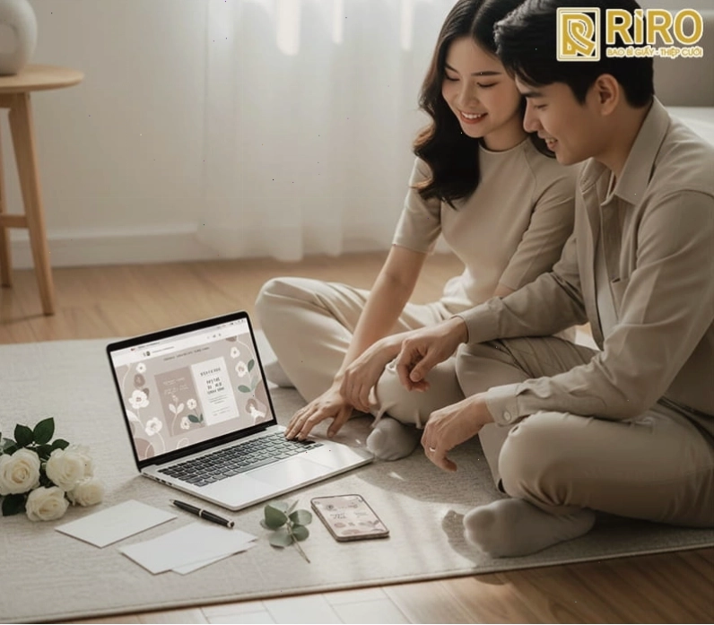 Mẫu STT thông báo đám cưới kèm thiệp mời Online