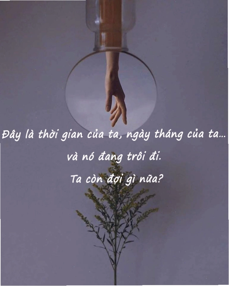 Minh họa stt về thời gian trôi nhanh, thể hiện sự tiếc nuối