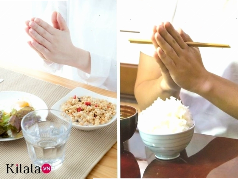 Người Nhật chắp tay nói Itadakimasu trước bữa ăn