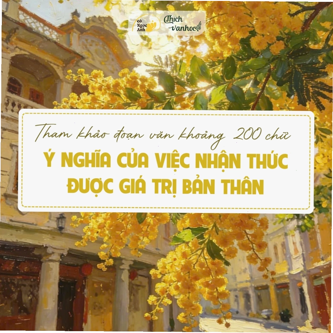 Nhận thức giá trị bản thân và ý chí