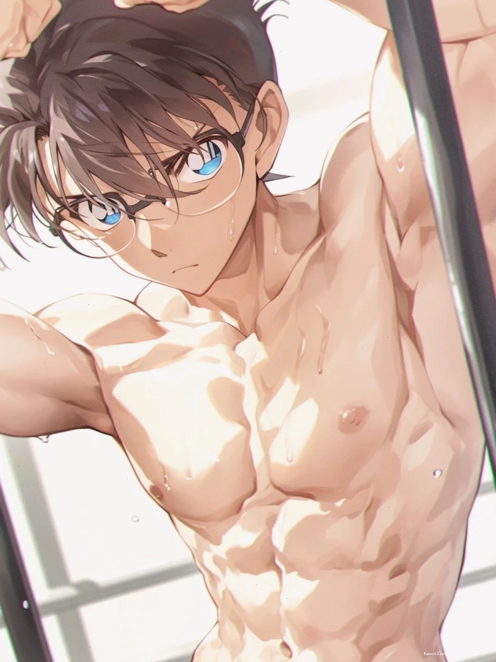 Nhân vật anime nam với thần thái lạnh lùng