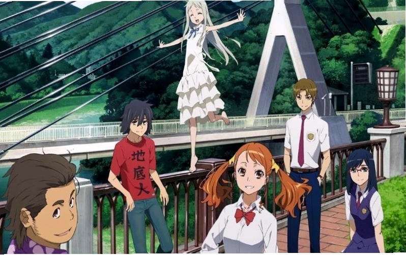 Nhóm bạn trong anime Đóa Hoa Ngày Ấy