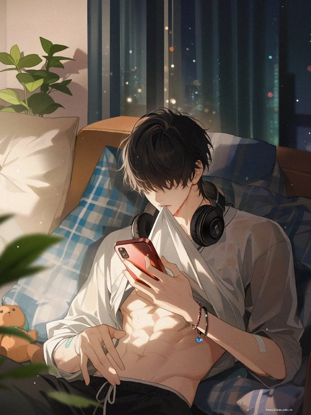 Quá trình vẽ chi tiết cơ bắp cho nhân vật anime