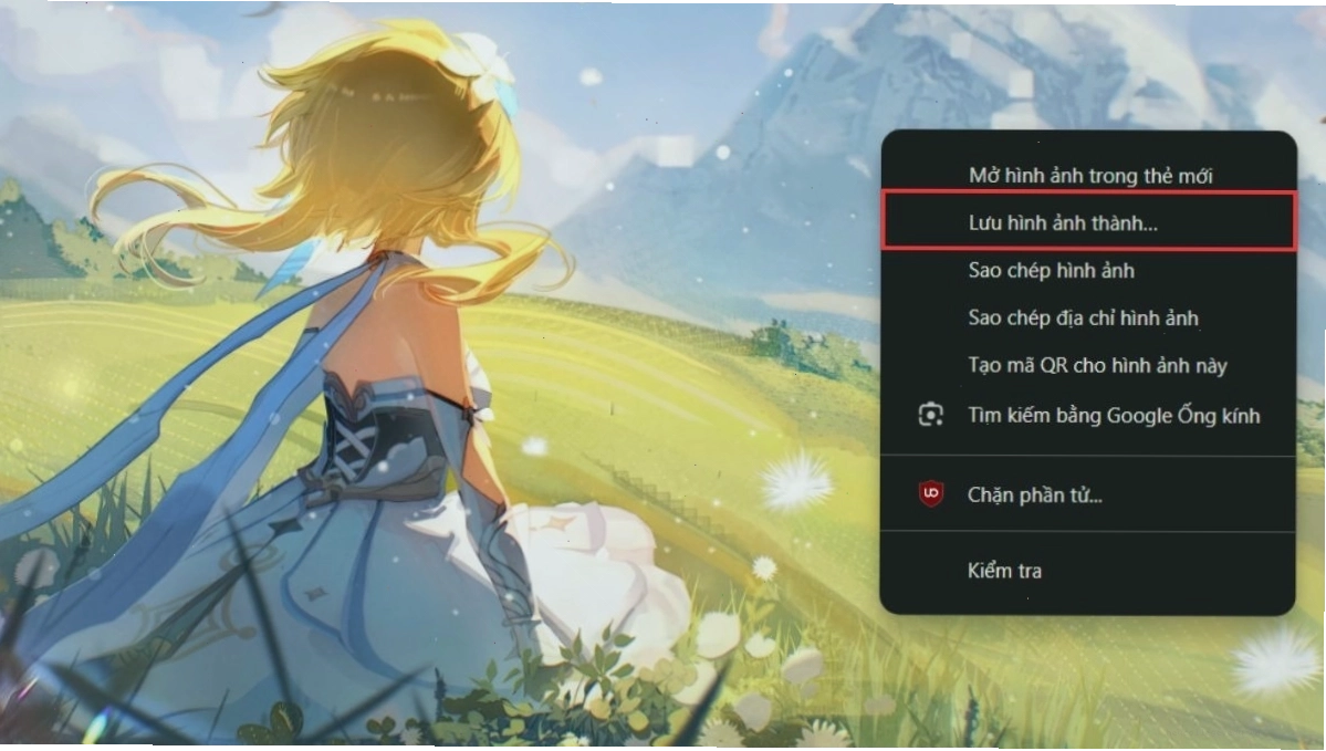 Quy trình tải hình nền anime 4K đơn giản