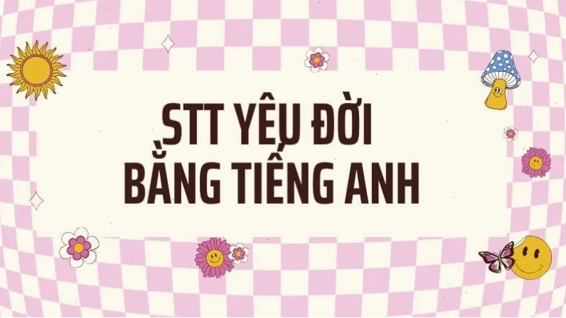 Stt yêu đời bằng Tiếng Anh