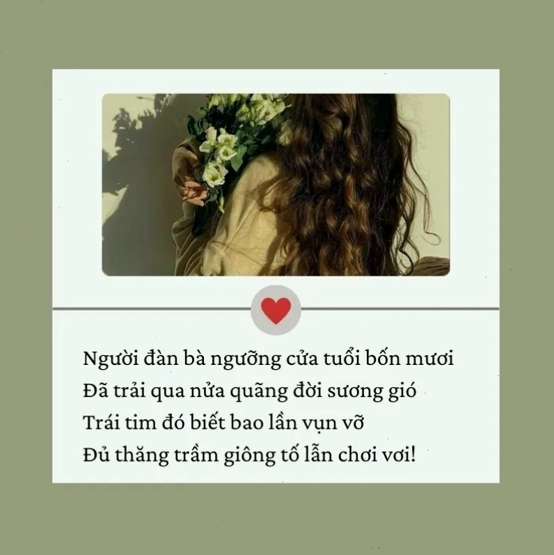 Thơ ca ngợi vẻ đẹp phụ nữ tuổi 40