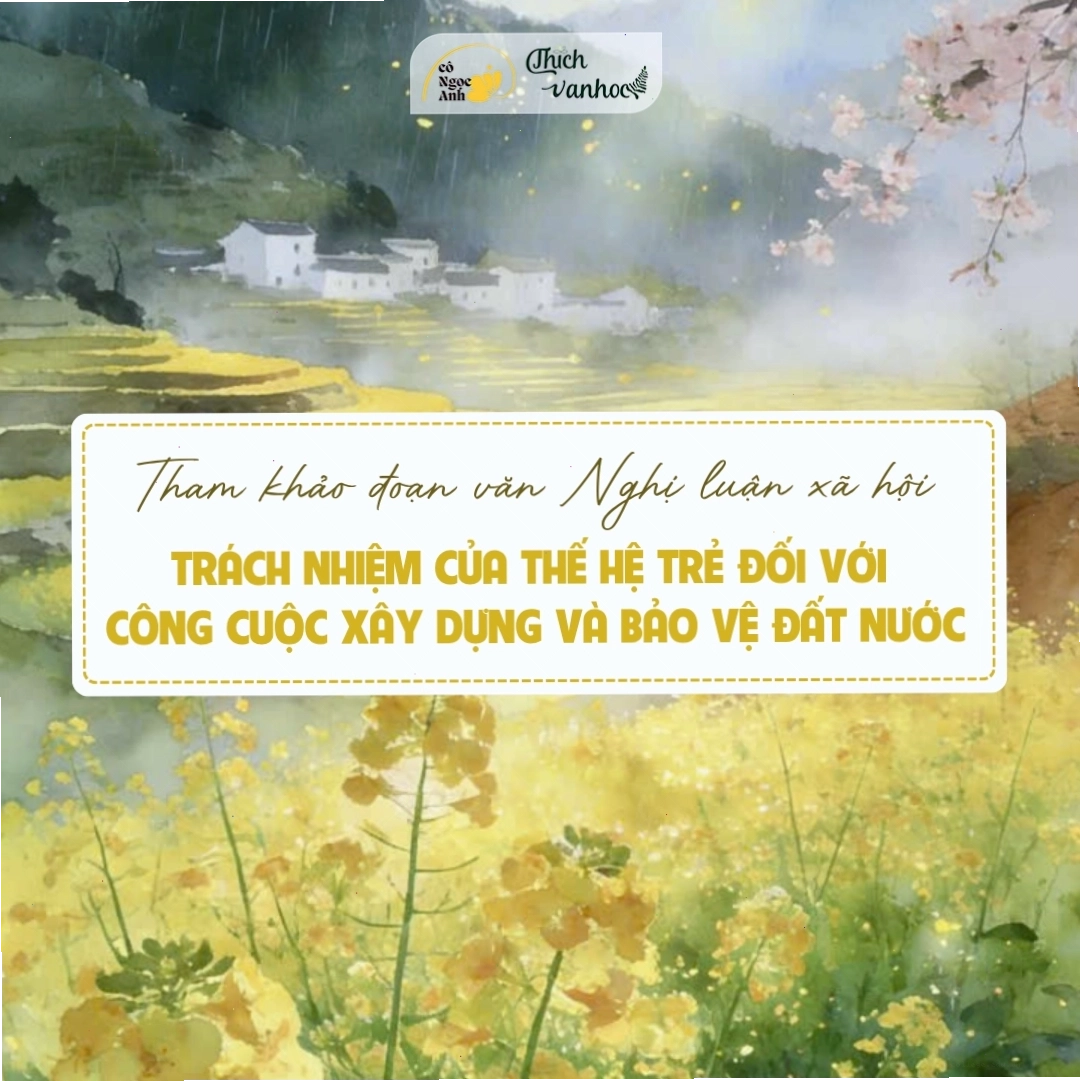 Trách nhiệm của tuổi trẻ và ý chí xây dựng đất nước