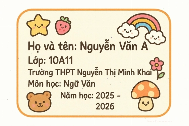 Ví dụ về avatar lớp với phong cách ngầu và ấn tượng