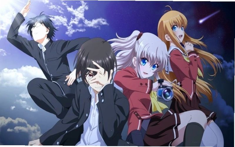 Yuu Otosaka và Nao Tomori trong anime Học viện Tinh Hải