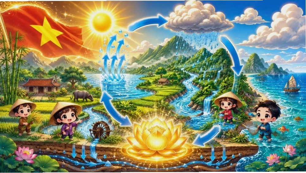 Vòng tuần hoàn của nước và ý nghĩa trong đời sống môi trường và phát triển bền vững