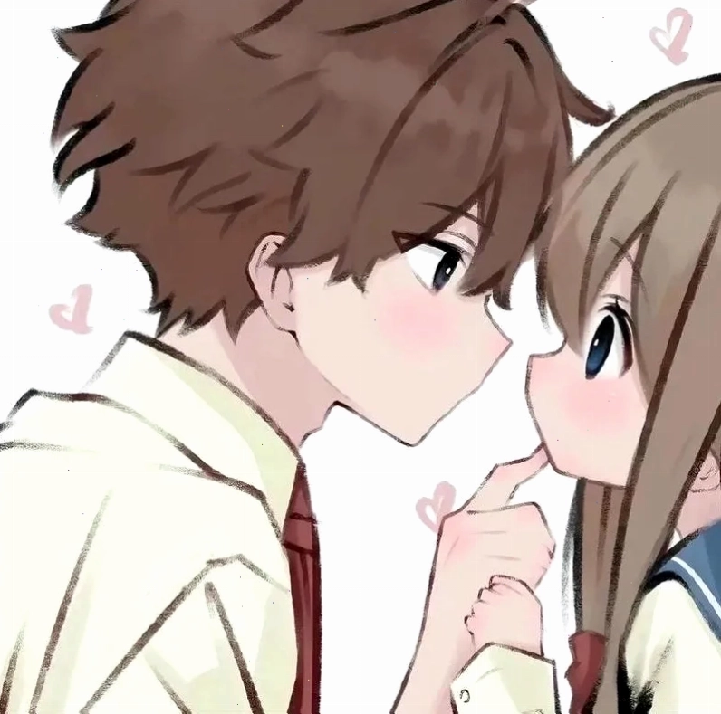 ảnh avatar anime couple dễ thương với phong cách chibi
