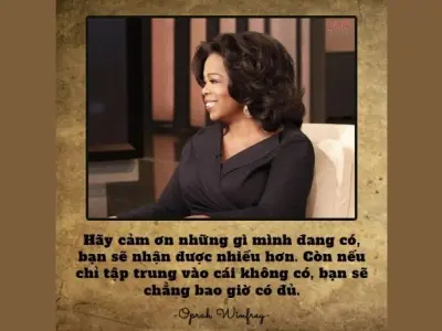 Những câu nói của Oprah Winfrey giúp thay đổi cuộc sống bạn