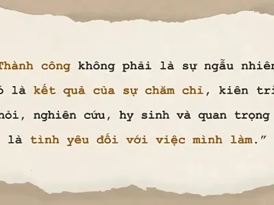Châm ngôn về sự kiên trì giúp tạo động lực không ngừng nghỉ