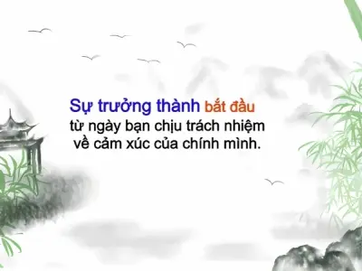 Những châm ngôn về sự trưởng thành truyền cảm hứng cuộc sống