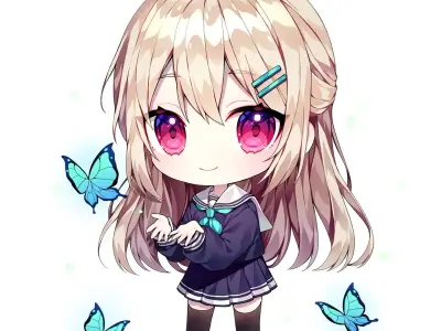 Hình ảnh avatar nữ chibi đẹp lung linh cho mạng xã hội