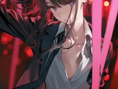 Tải hình nền anime nữ ngầu đầy cá tính và mạnh mẽ