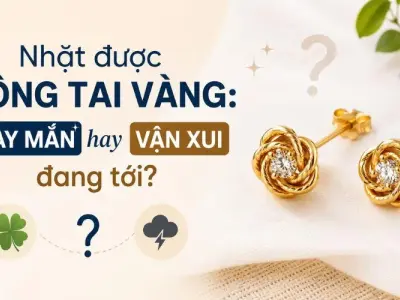 Nhặt được bông tai vàng: May mắn hay vận xui đang tới?